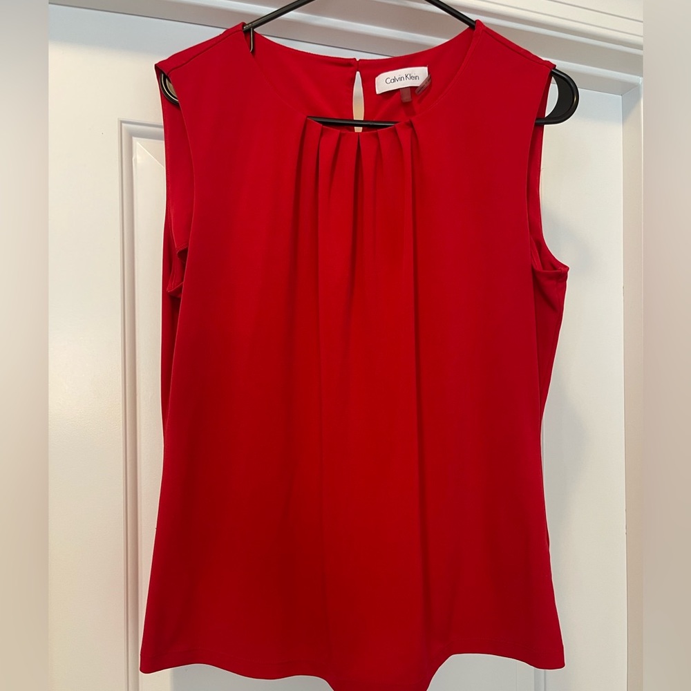 Red Calvin Klein Top